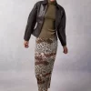 Clothing Rouje | Virginie Skirt Jungle Marron