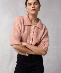 Clothing Rouje | Yves Cardigan Uni Rose