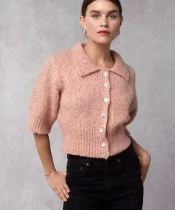 Clothing Rouje | Yves Cardigan Uni Rose